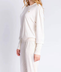 Pj Salvage - Velour Vanity Long Sleeve Lounge Top