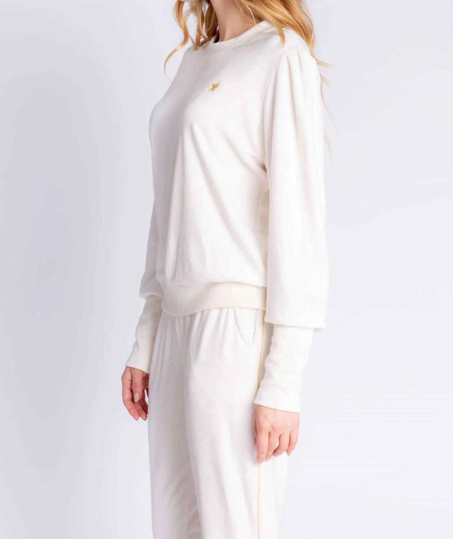 Pj Salvage - Velour Vanity Long Sleeve Lounge Top