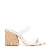 STEVE MADDEN Women's Marcella Heel in white - women's heels - alternate view