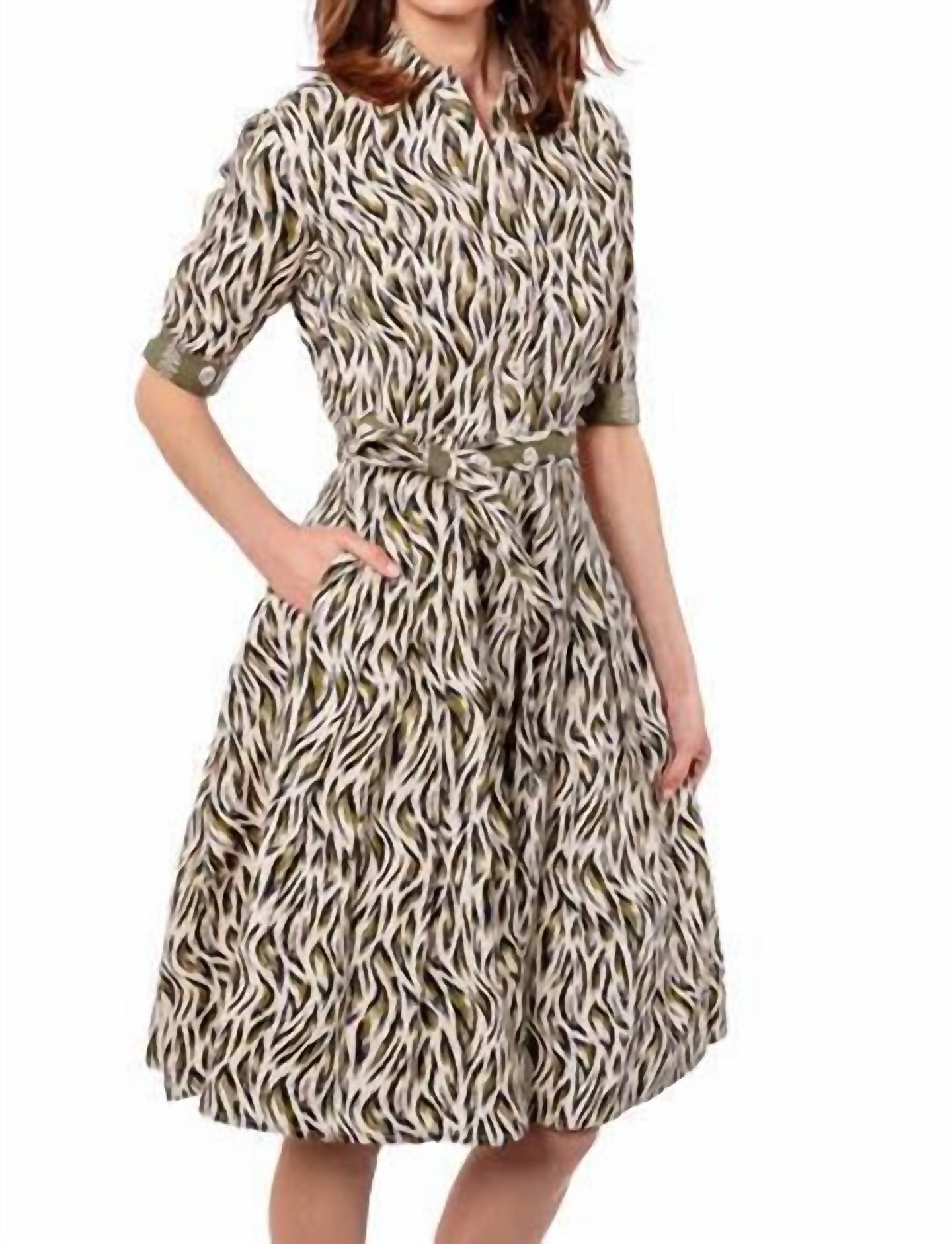 Dizzy-Lizzie - Mrs Maisel Print Dress
