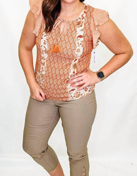 Tribal - Floral Printed Blouse