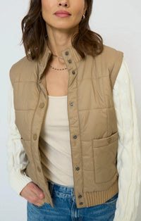 Central Park West - Brady Quilted Mixed Media Jacket