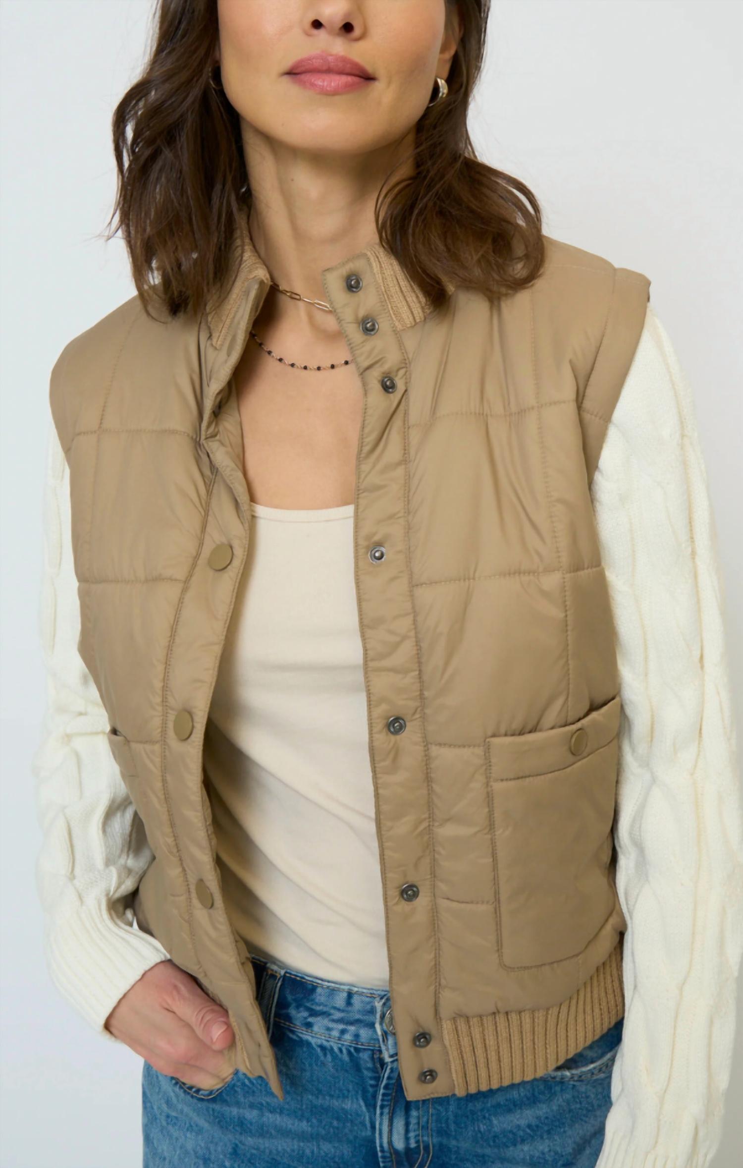 Central Park West - Brady Quilted Mixed Media Jacket