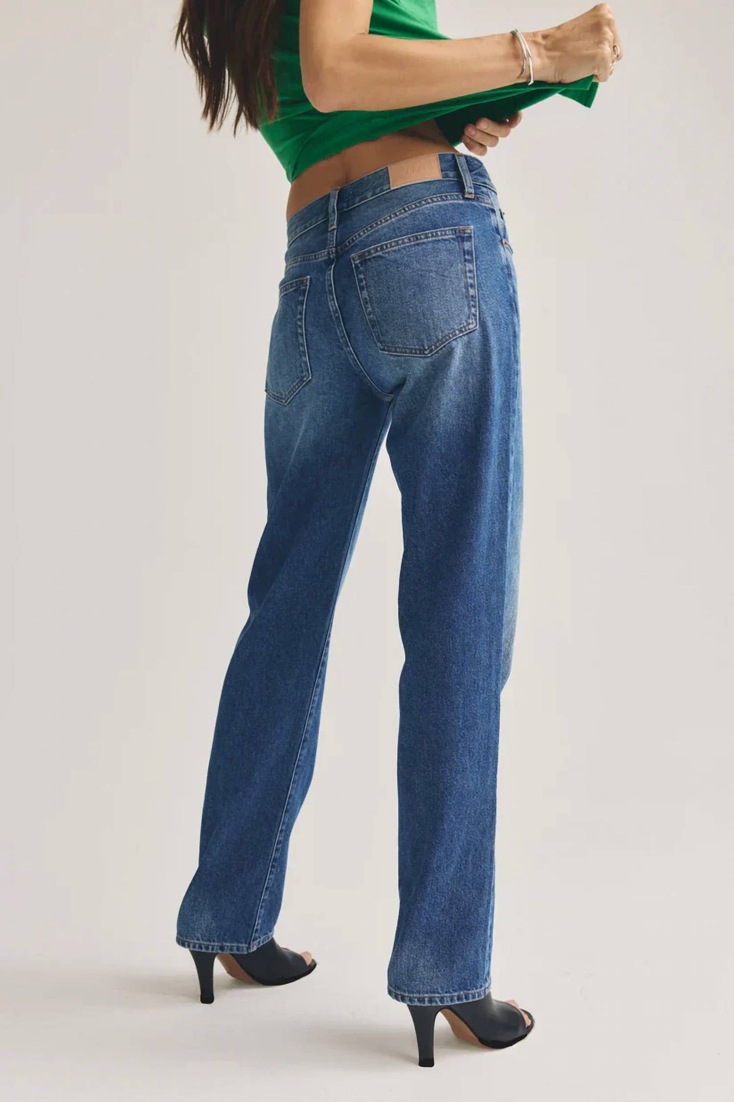 Pistola - Issa Mid Rise Relaxed Straight Jeans
