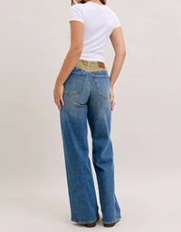 Judy Blue - Corduroy Waist Straight Leg Jeans