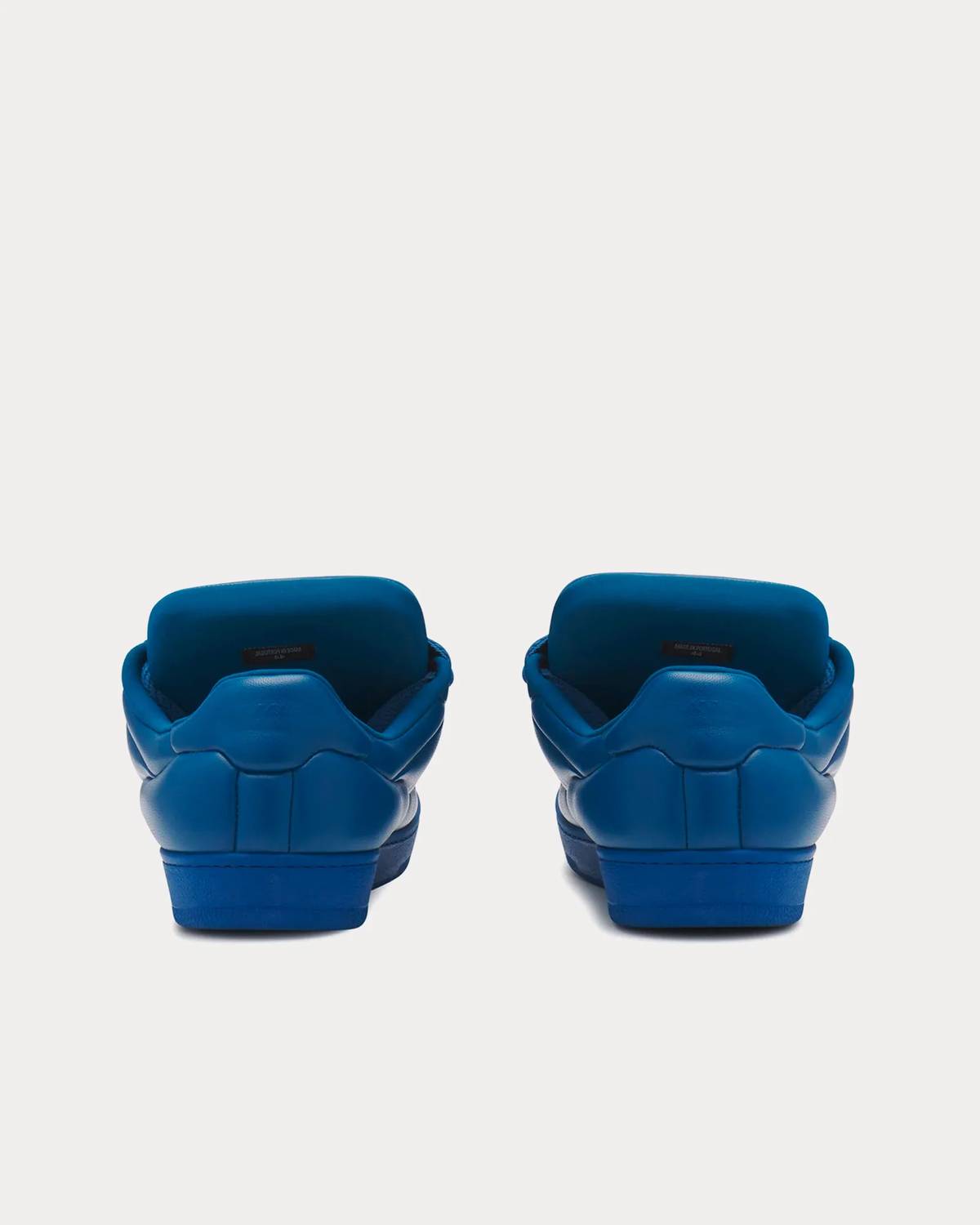 LANVIN Men's Curb Xl Padded Leather Low Top Sneakers in ocean blue - men's sneaker - alternate view