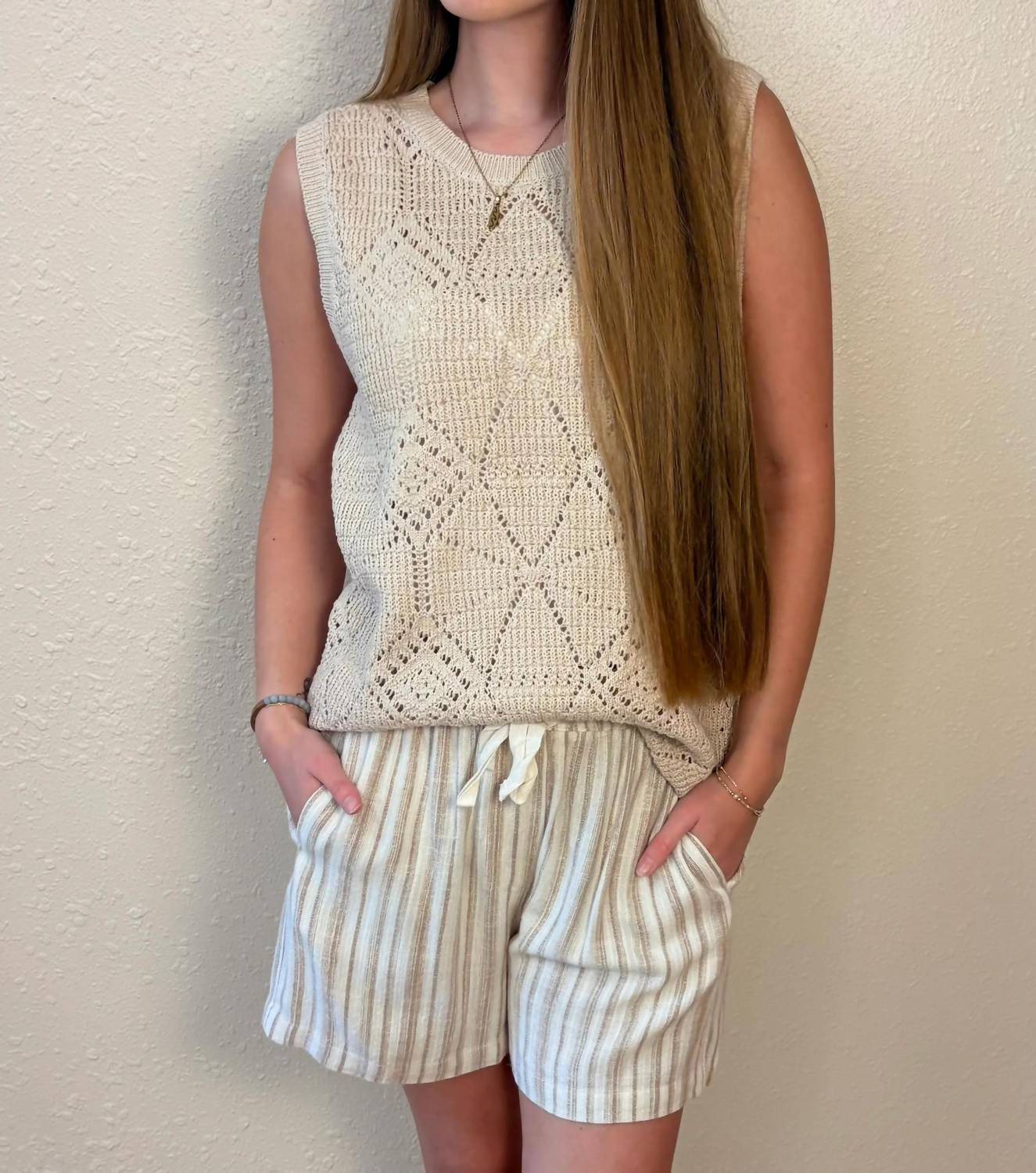 Staccato - Alina Crochet Sleeveless Top