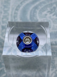 Trollbeads Women's Bubbles Glass Bead Charm in blue - women's accessory - detail view
