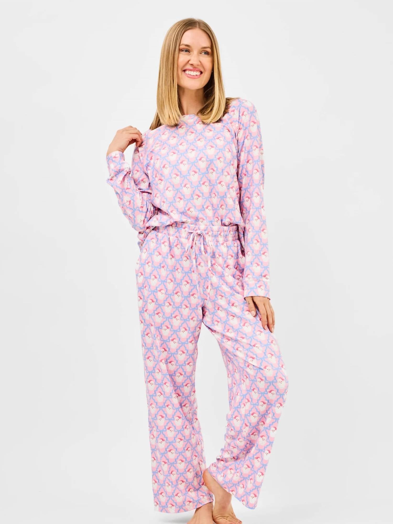 Mary Square - Annie Annie Santa Baby Bows Pajama Set