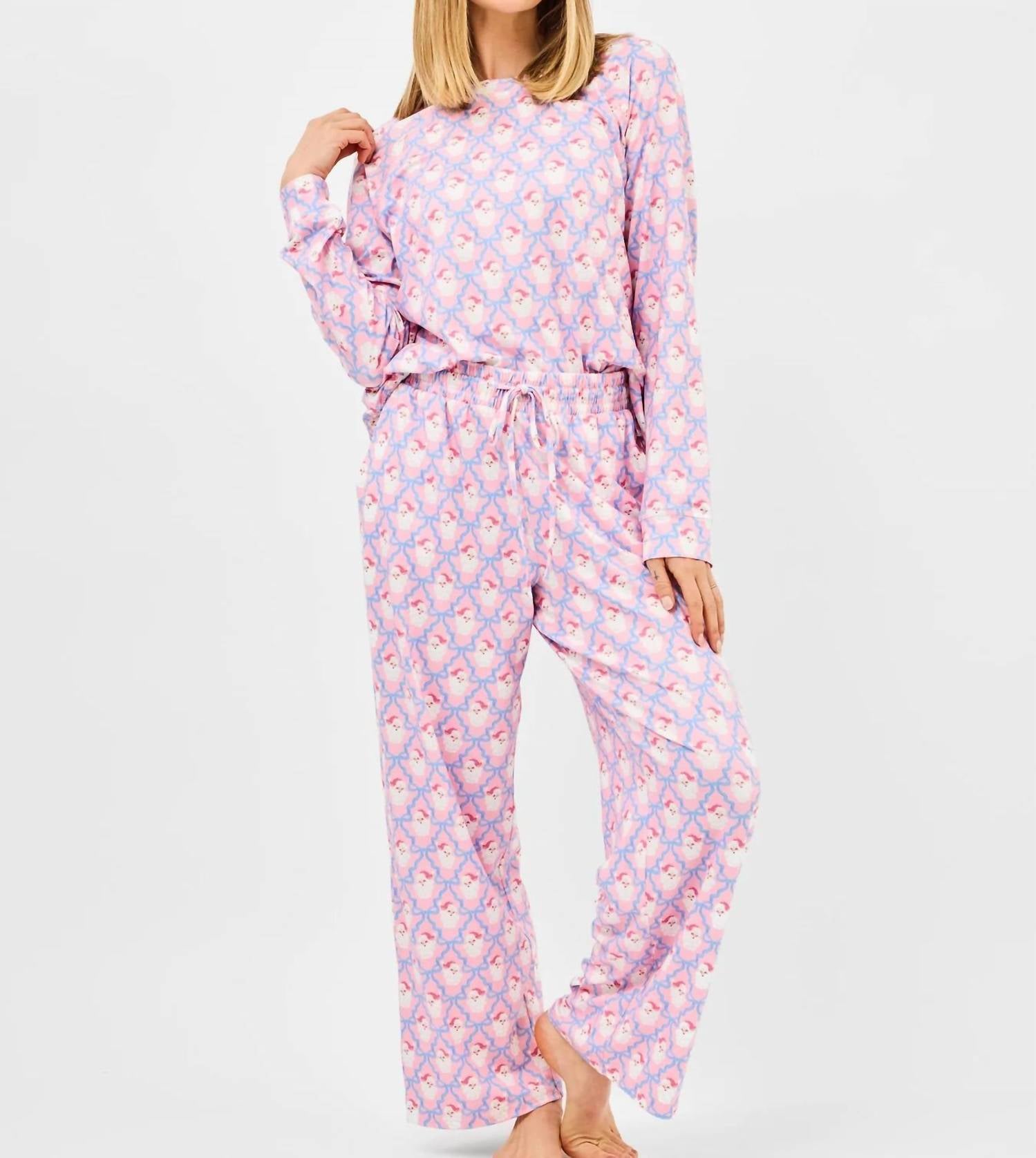 Mary Square - Annie Annie Santa Baby Bows Pajama Set