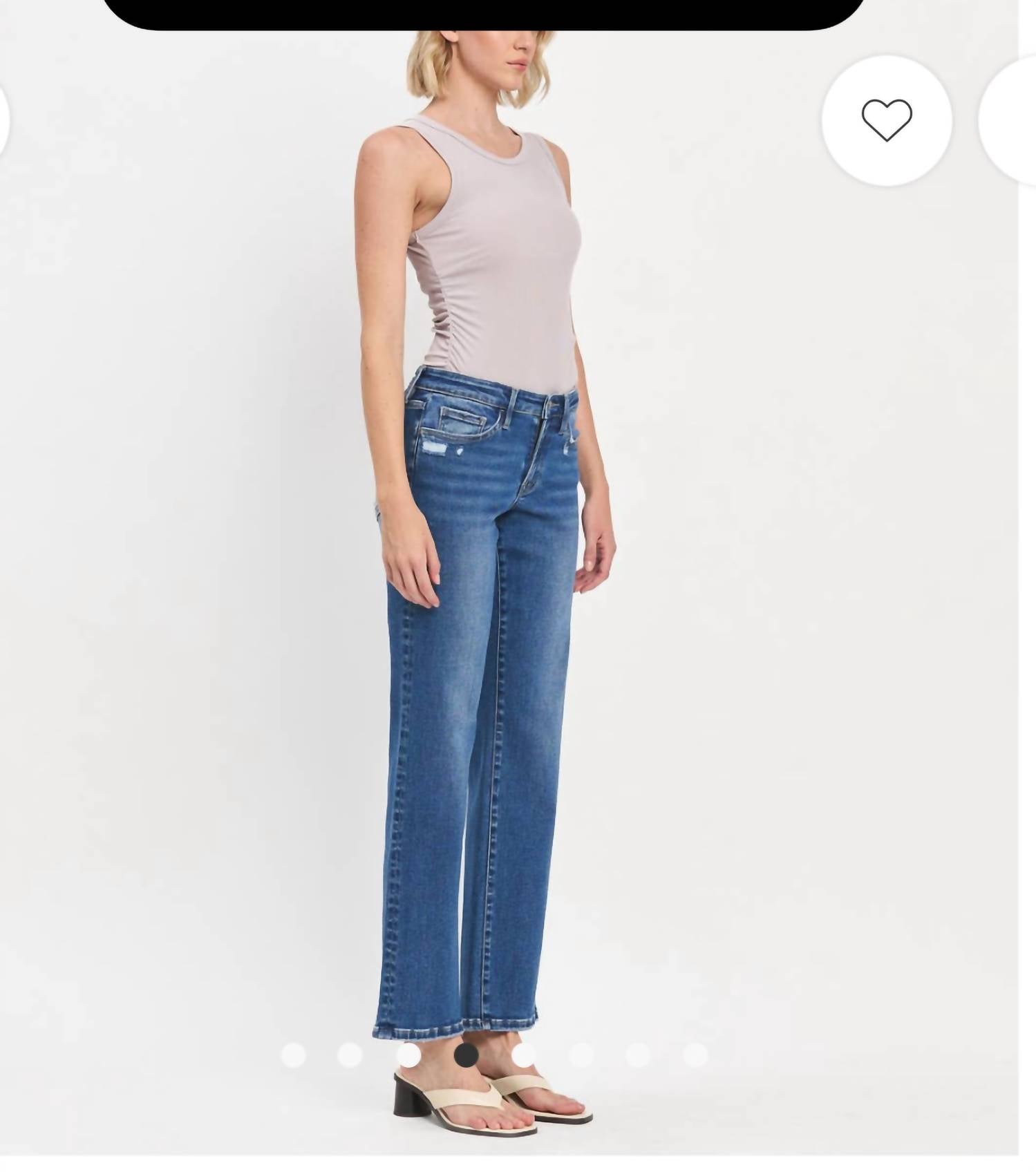 Vanilla Monkey - Lovervet Mid Rise Full Length Straight Leg Jeans