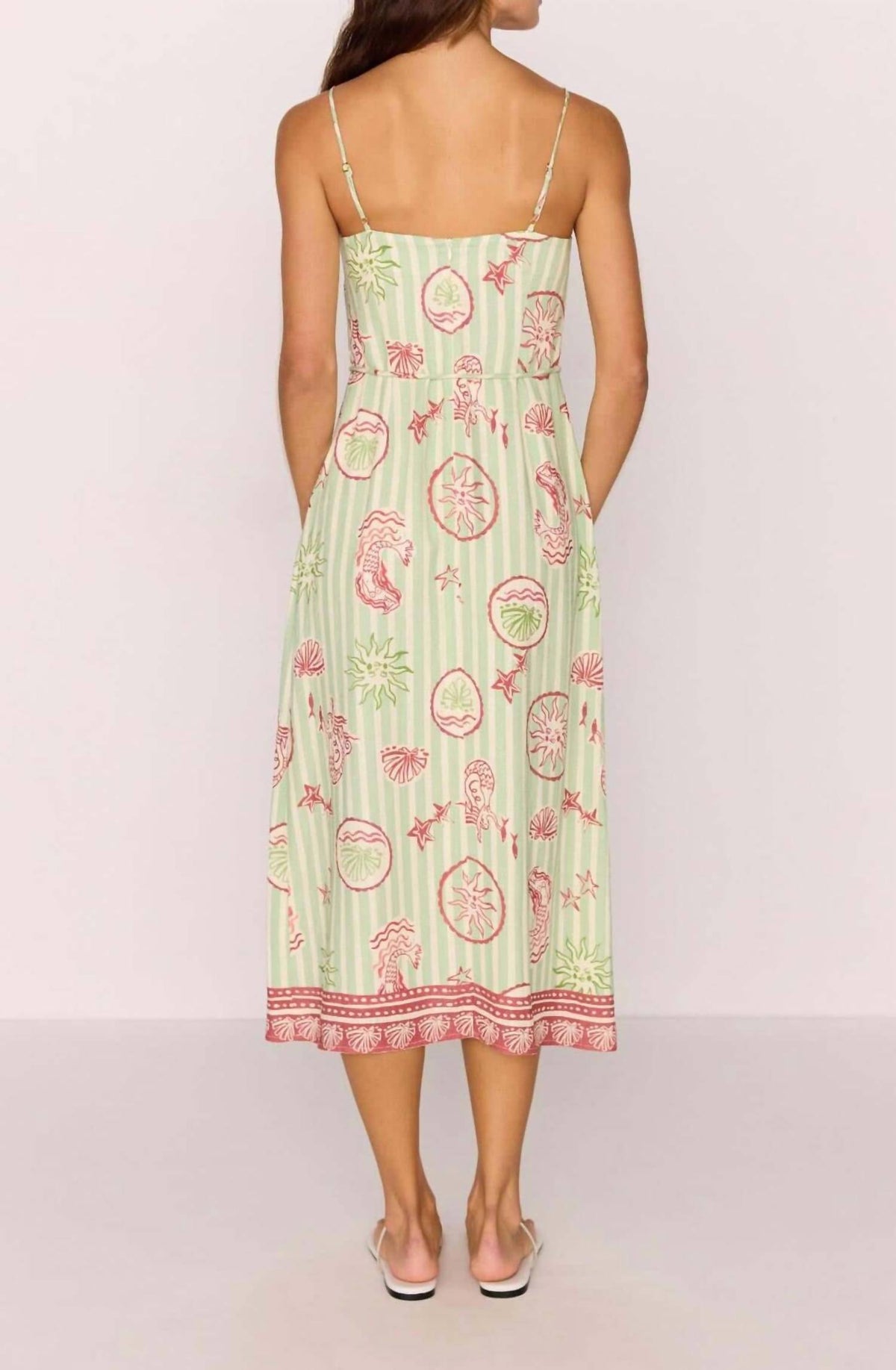 Minkpink - Soleil Tie Waist Midi Dress