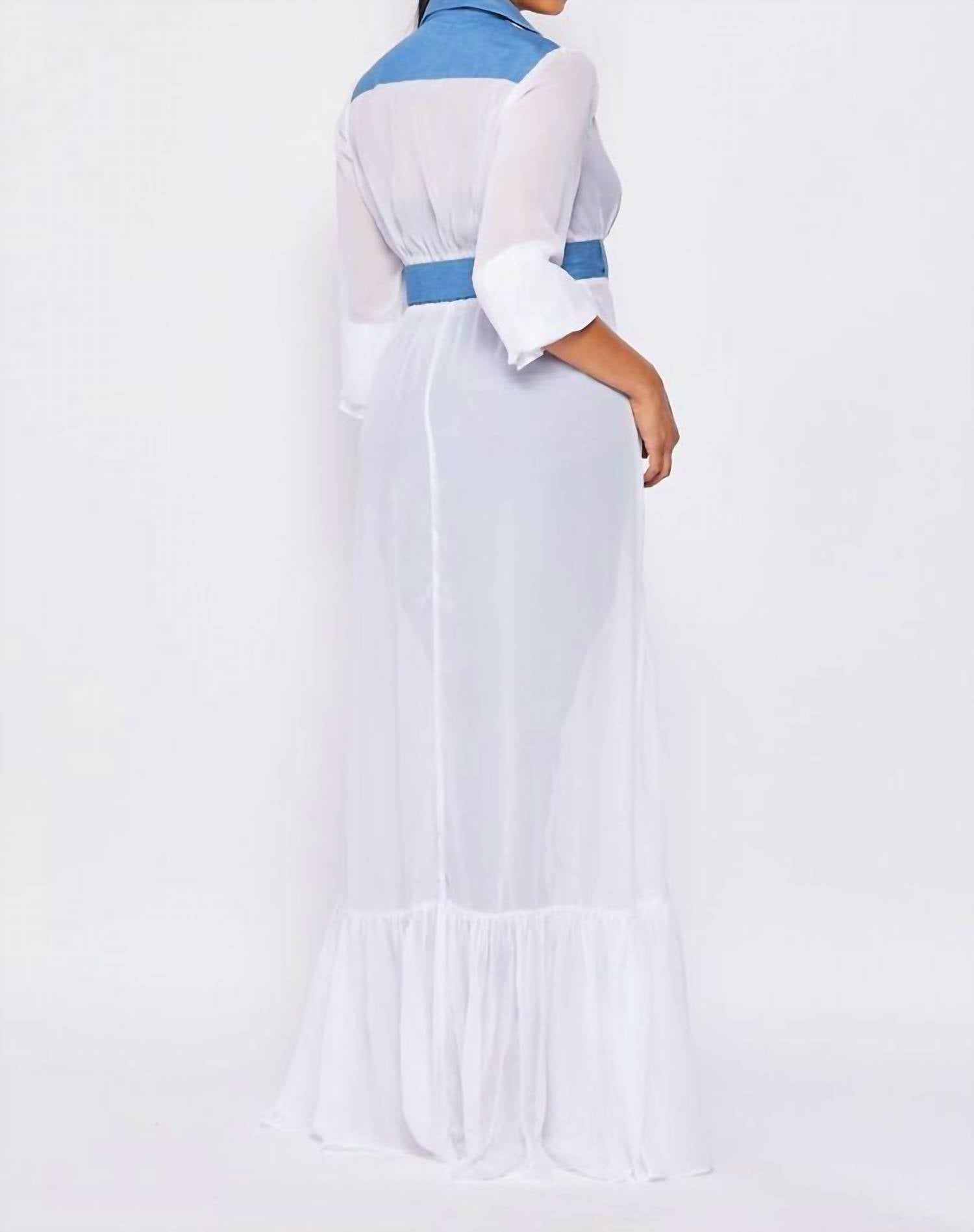 Illord Couture - Maxi Chiffon Cardigan Dress