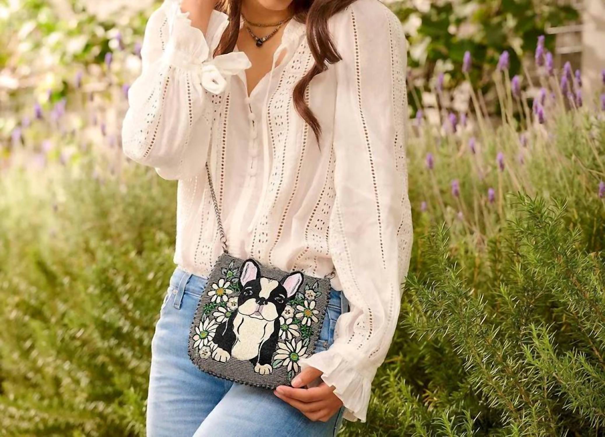 Mary Frances - Pardon My Frenchie Handbag