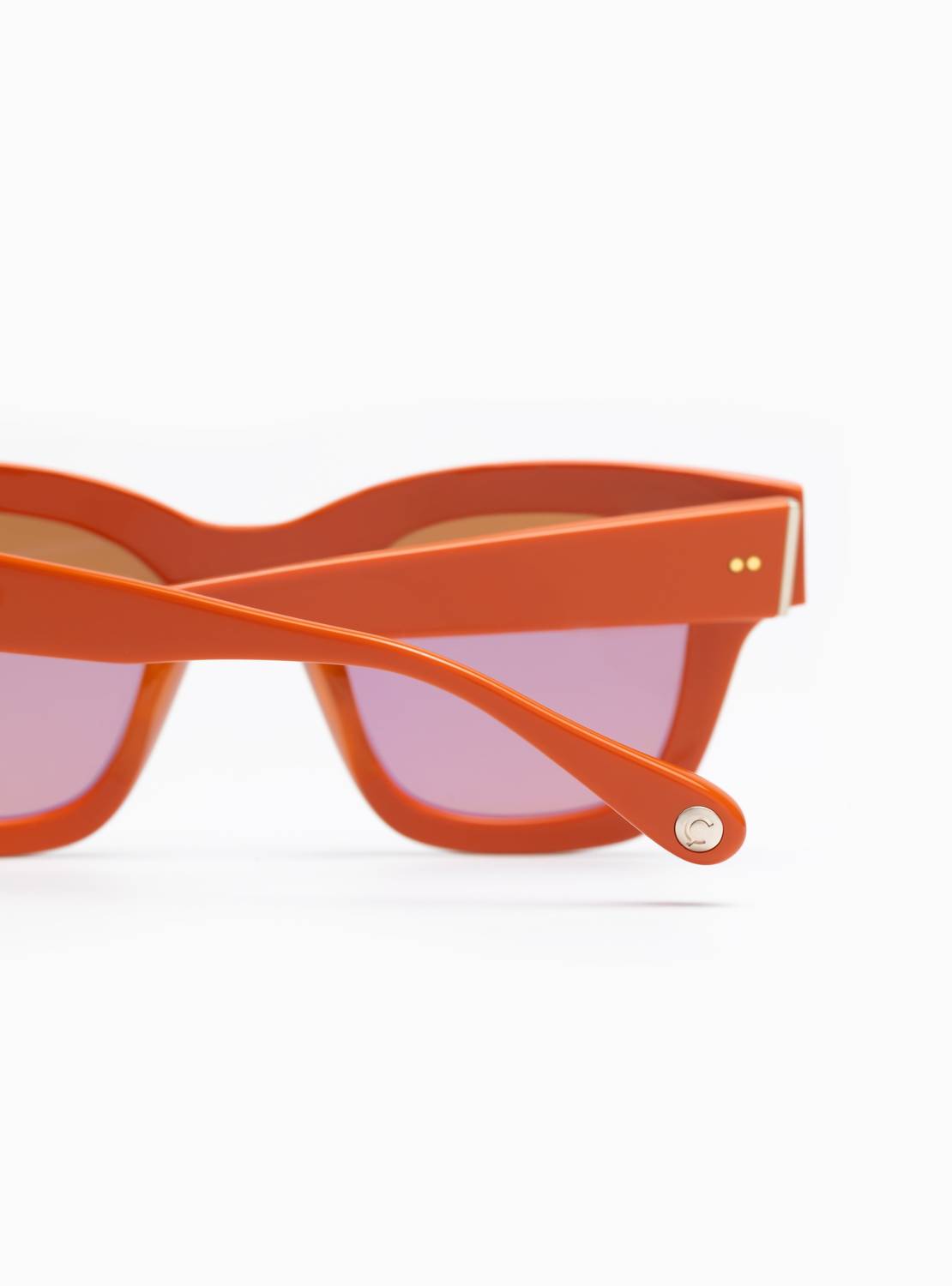 Aperçu Eyewear Women's Le Carré Sunglasses in citrouille - women's accessory - alternate view