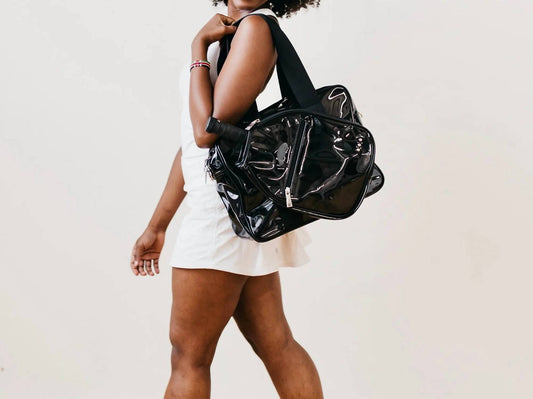 Pretty Simple - Poppy Patent Pickleball Bag