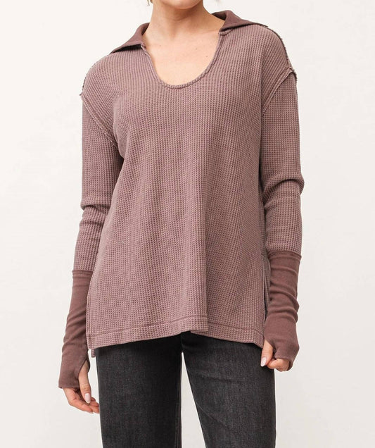 Dear John Denim - Tanya Marron Oversized Top