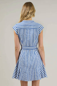 Sugarlips - Babette Striped Shirt Mini Dress