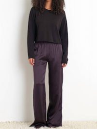 SABLYN Lance Cropped Pullover Sweater in black - women's sweater