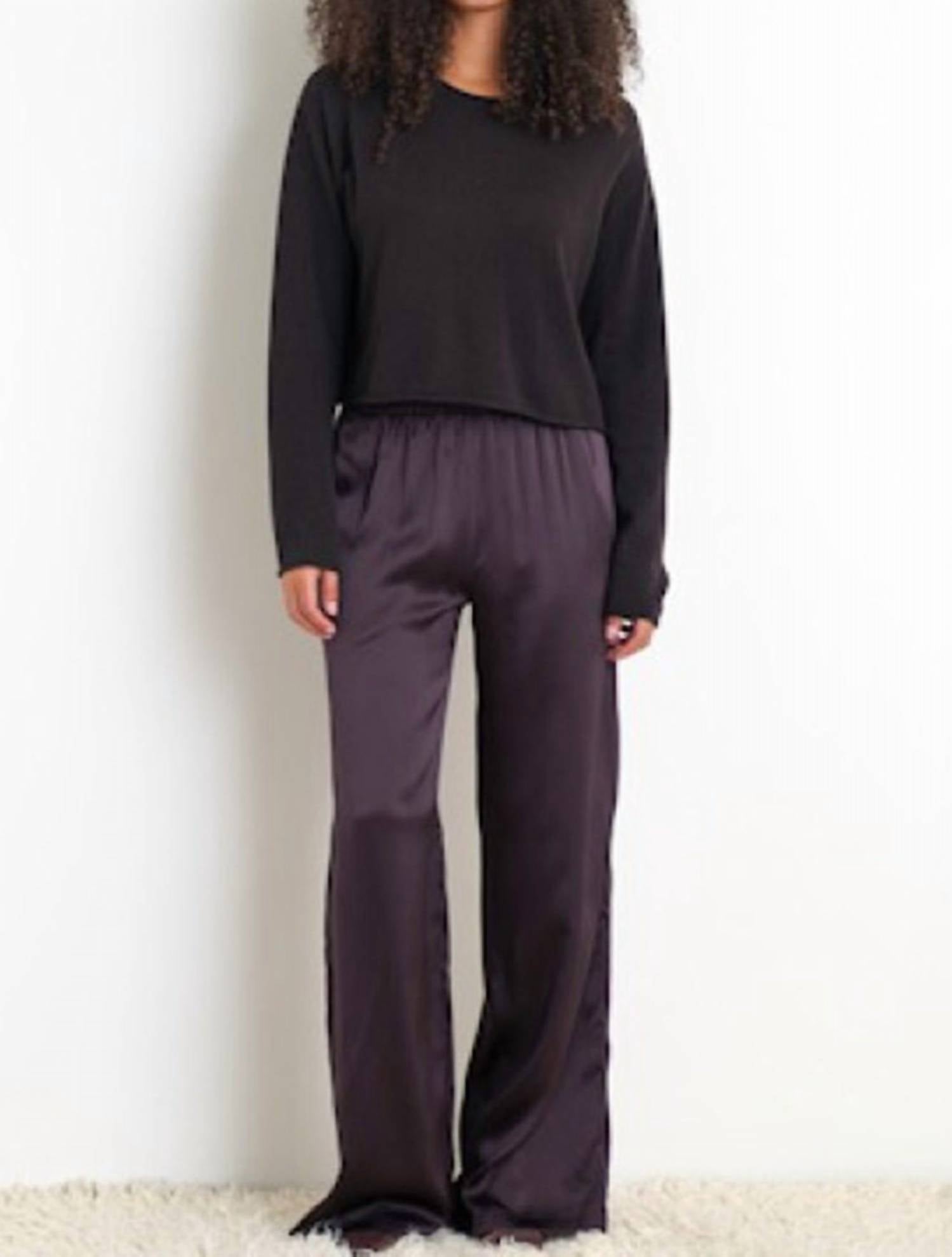 SABLYN Lance Cropped Pullover Sweater in black - women's sweater
