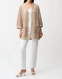 Joseph Ribkoff - Open-Stitch Boxy Cardigan