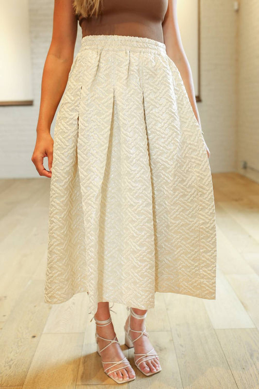 Buru - Quilted Party Midi Skirt