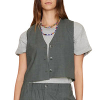 XIRENA Women's Vinny Vest in charcoal melange - women's jacket