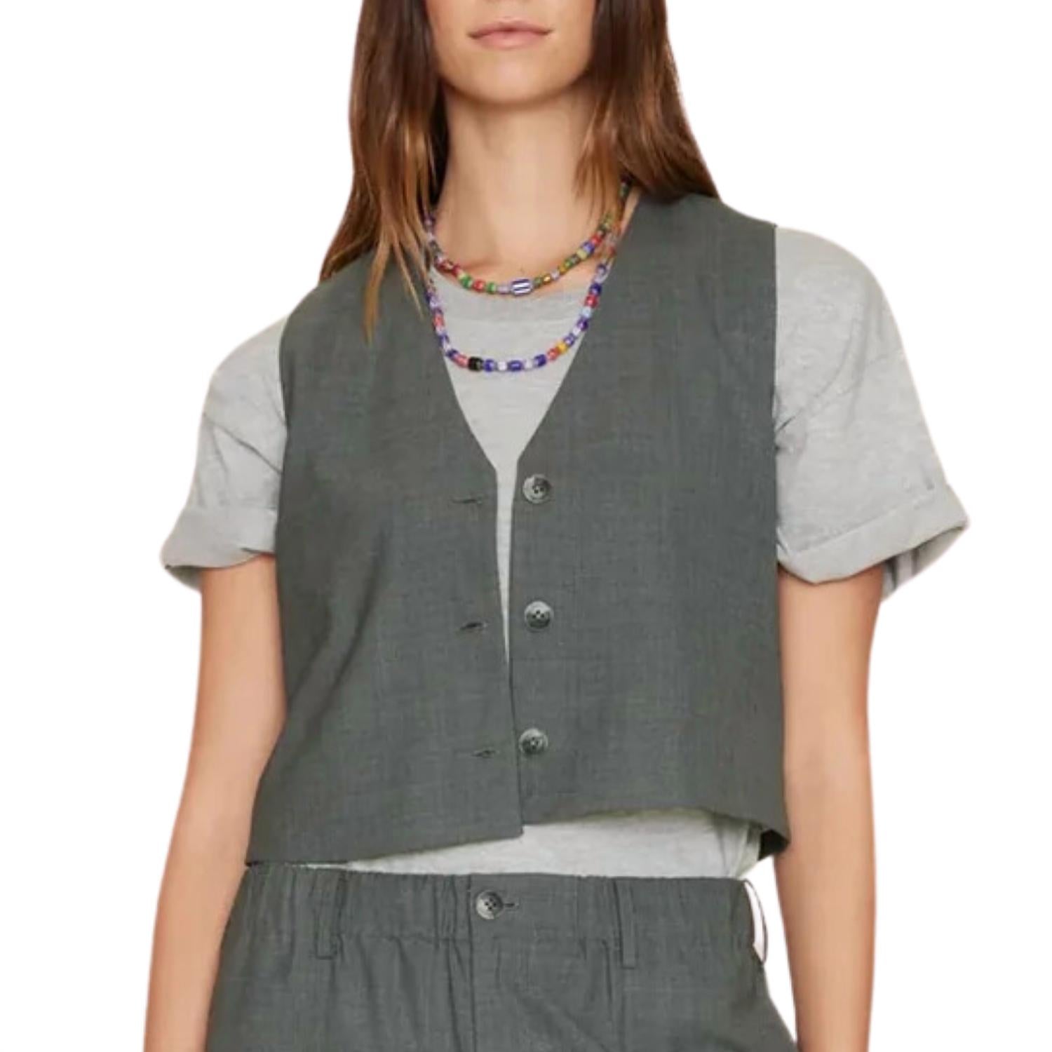 XIRENA Women's Vinny Vest in charcoal melange - women's jacket