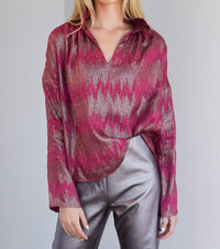 Never A Wallflower - Satin Georgia Blouse