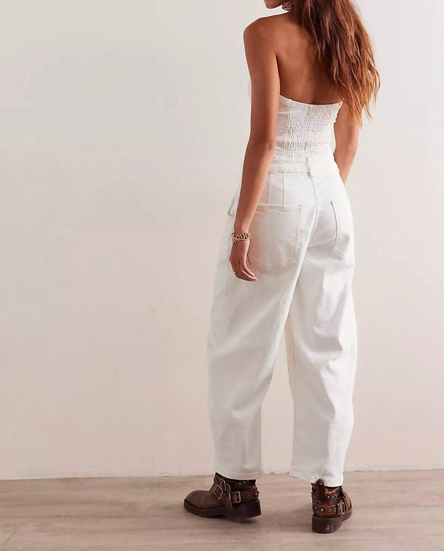 Free People - Women's We The Free Je Suis Pret Barrel Jumpsuit
