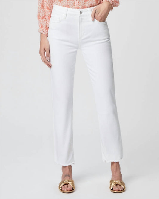 Paige - Cindy High Rise Cropped Straight Jeans