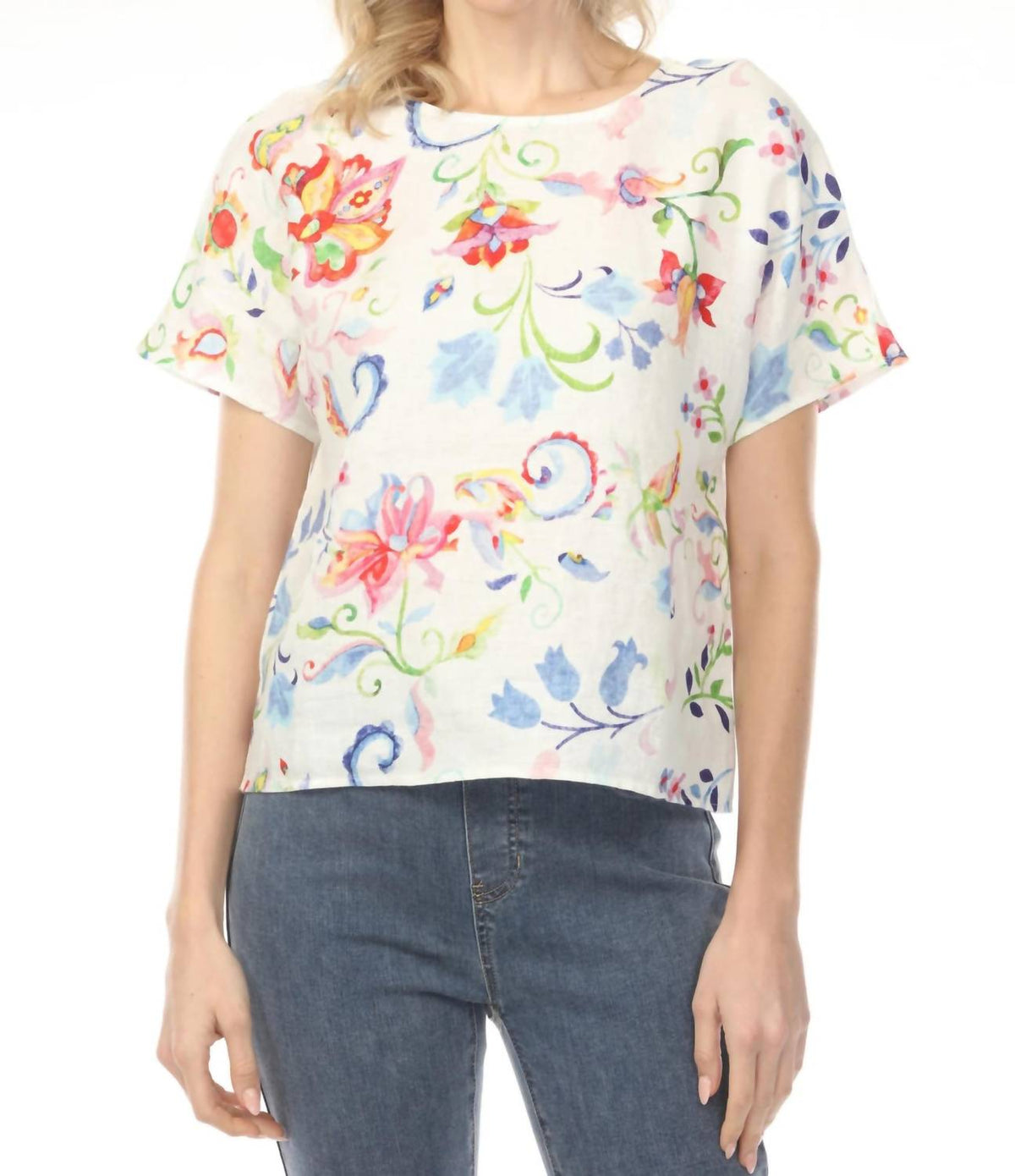 Charlie B - Floral Printed Dolman Sleeve Top