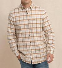 SOUTHERN TIDE Botnay Bay Plaid Sportshirt in sand white - men's shirt