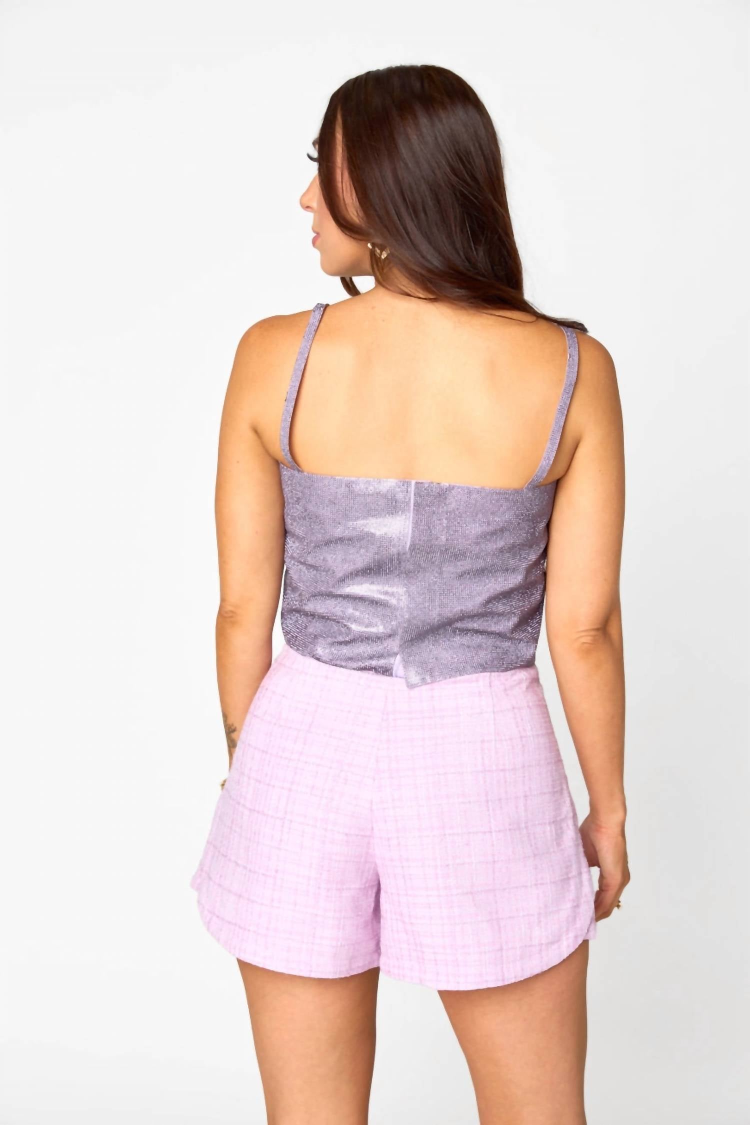 Buddylove - High Waisted Tweed Shorts