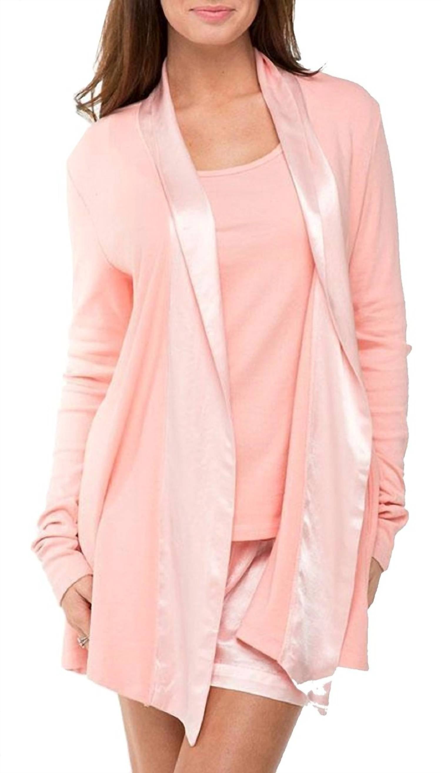 Shelby Satin Trimmed Robe With Pockets