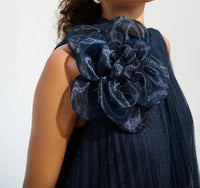 Joseph Ribkoff - Organza Flower Mesh A-line Dress