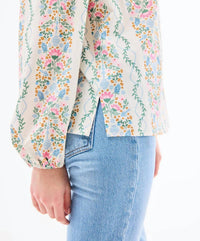 Mary Square Kayla Ivy Lane Long Sleeve Top in ivory - women's blouse - alternate view