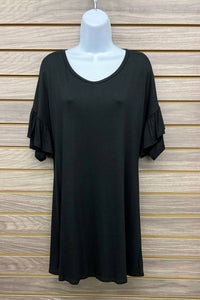 Shop Basic - Women's Tiered Ruffle Short Sleeve
