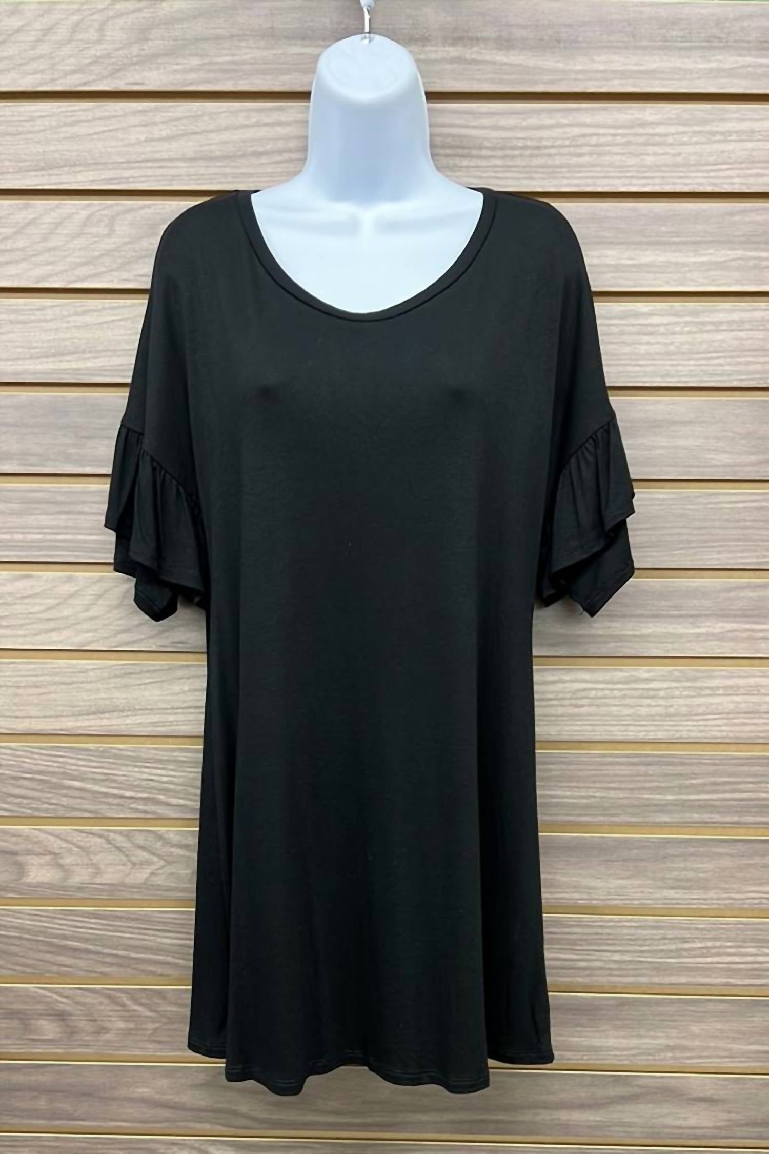 Shop Basic - Women's Tiered Ruffle Short Sleeve