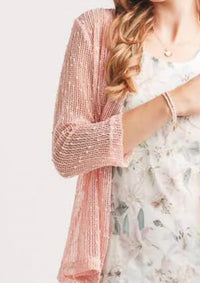 Papillon - Open Mesh Cover Up With Sequin Details