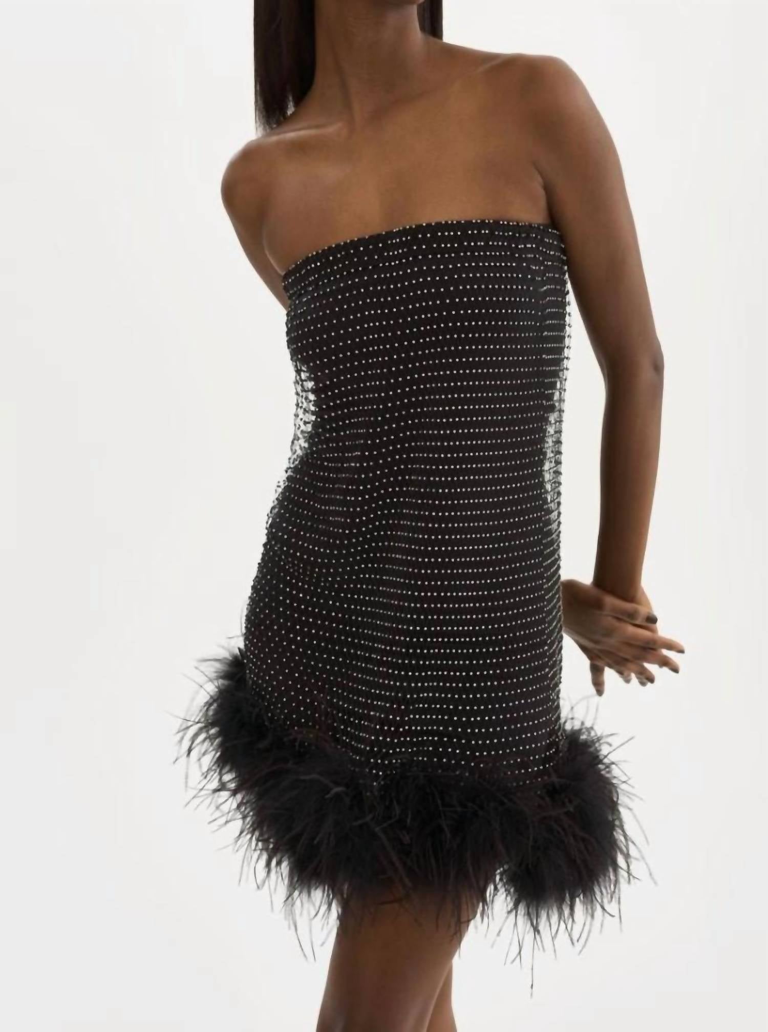 Lamarque - Bareta Fishnet Slip Mini Dress