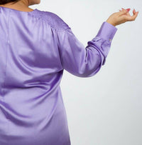 Vince - Smocked Long Sleeve Blouse - Plus