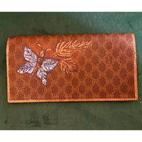 Celine - Women's Hand Painted Wallet With Butterfly
