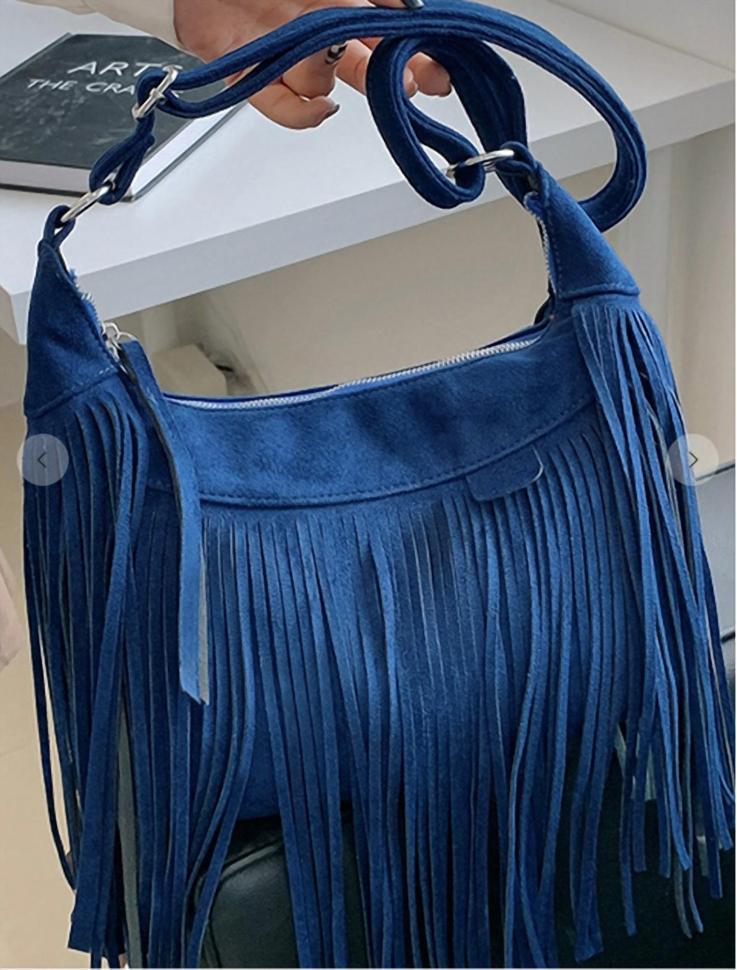 Accity - Women's Tassel Messenger Bag