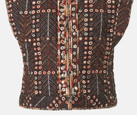 Marant Etoile - Pre-loved Cerza Printed Cropped Cardigan Vest
