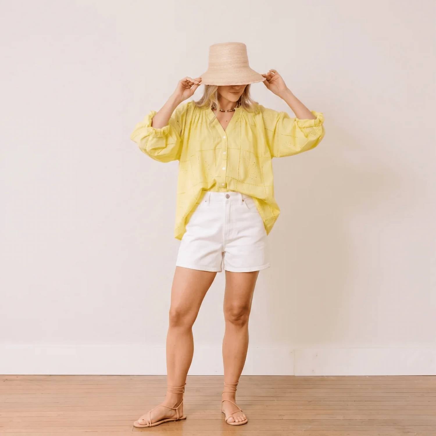 Sunshine Tienda - Lucia Long Blouson Sleeves Top