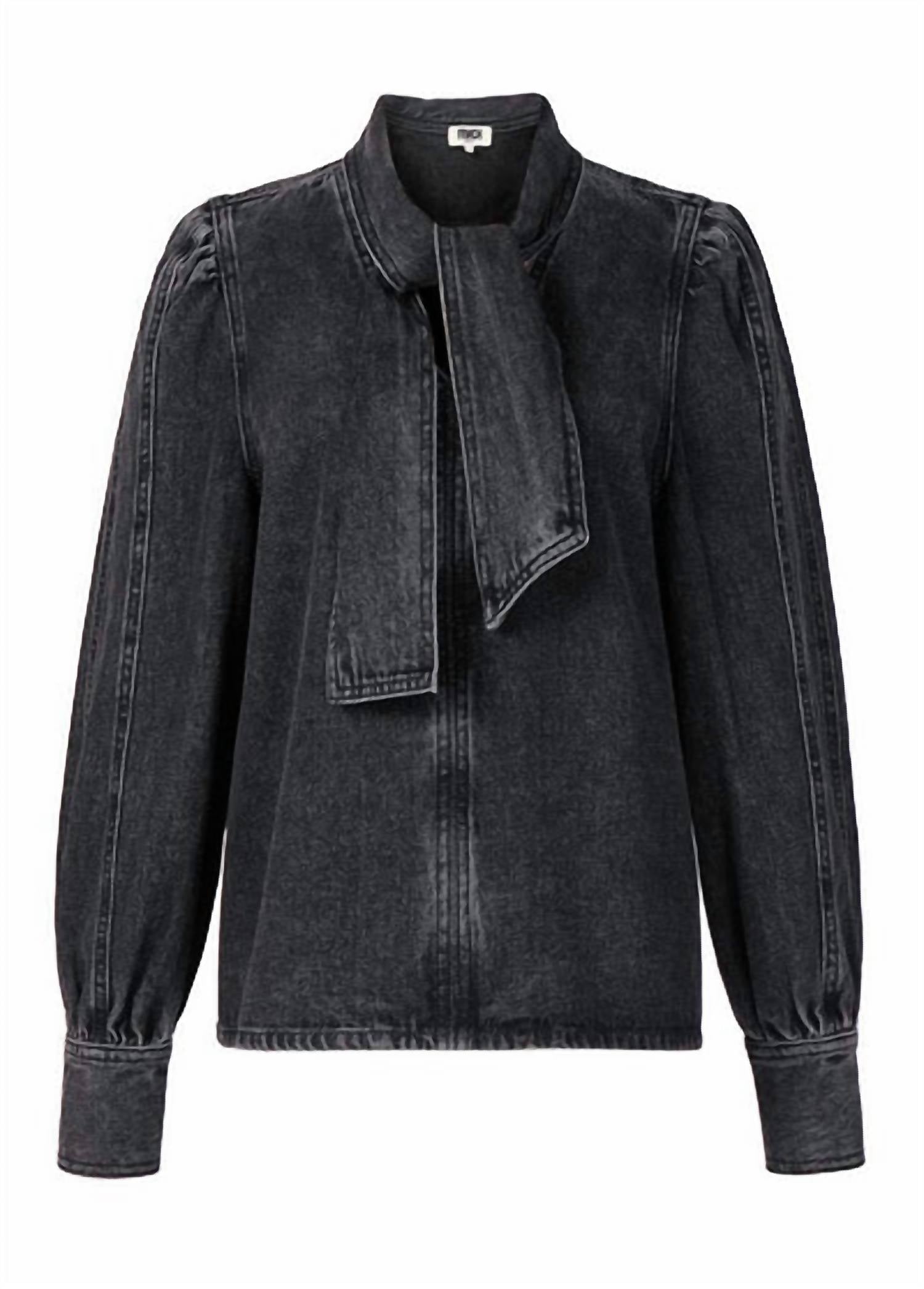 FRNCH Bourgeons Top in black - women's blouse - view 4