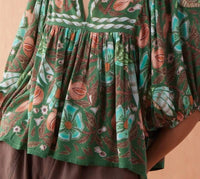 Omika - Wren V-neck Blouse