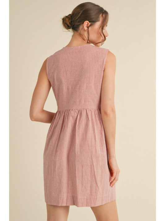 Jodifl - Keeley Striped Bow Mini Dress