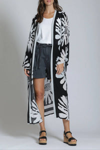 Apny - Belted Long Kimono Robe